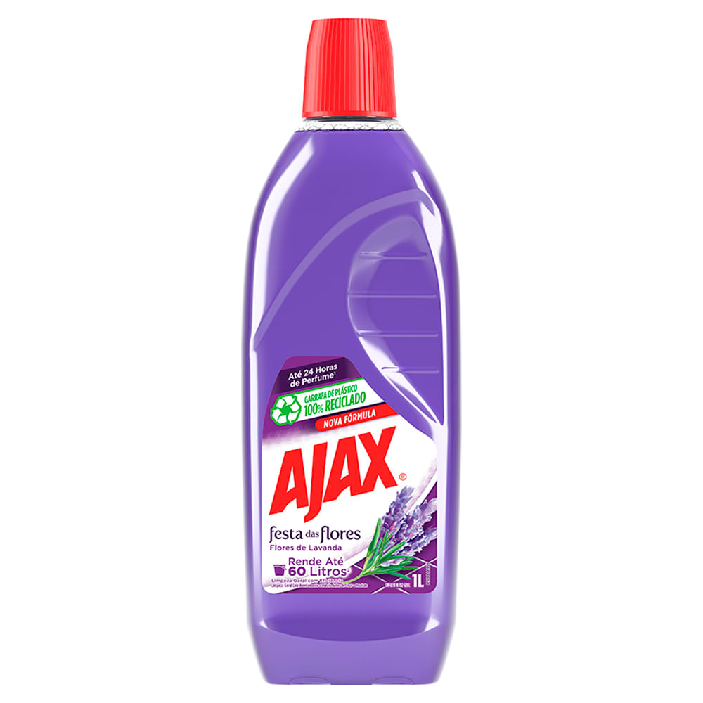 Limpador Multiuso Ajax Flores de Lavanda 1 Litro