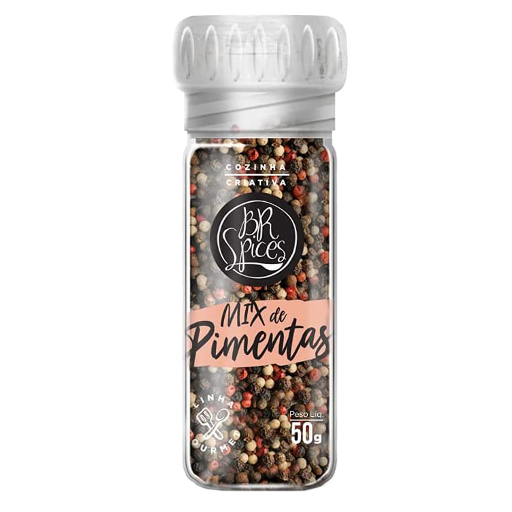 Mix de Pimentas Br Spices com Moedor 50g