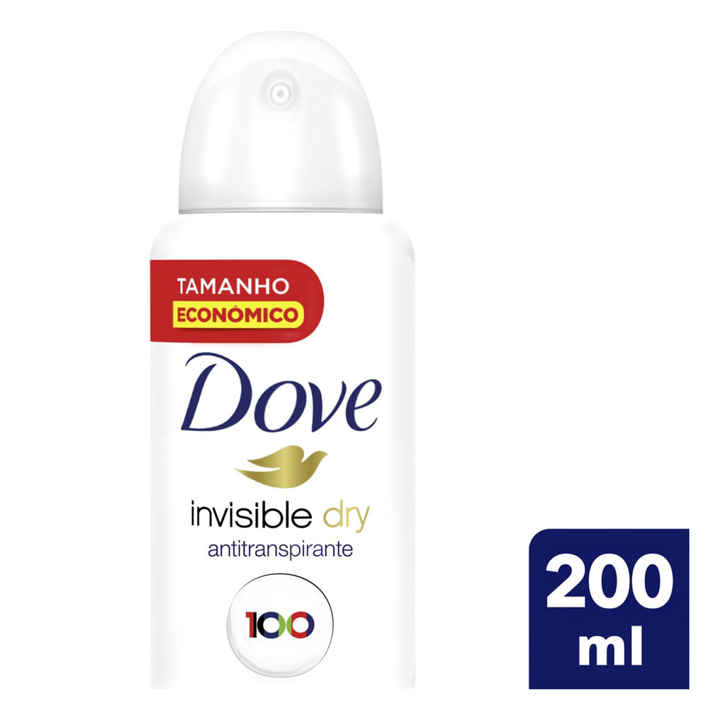 Desodorante Aerossol Feminino Dove Invisible Dry 200ml -  fortatacadistamobile