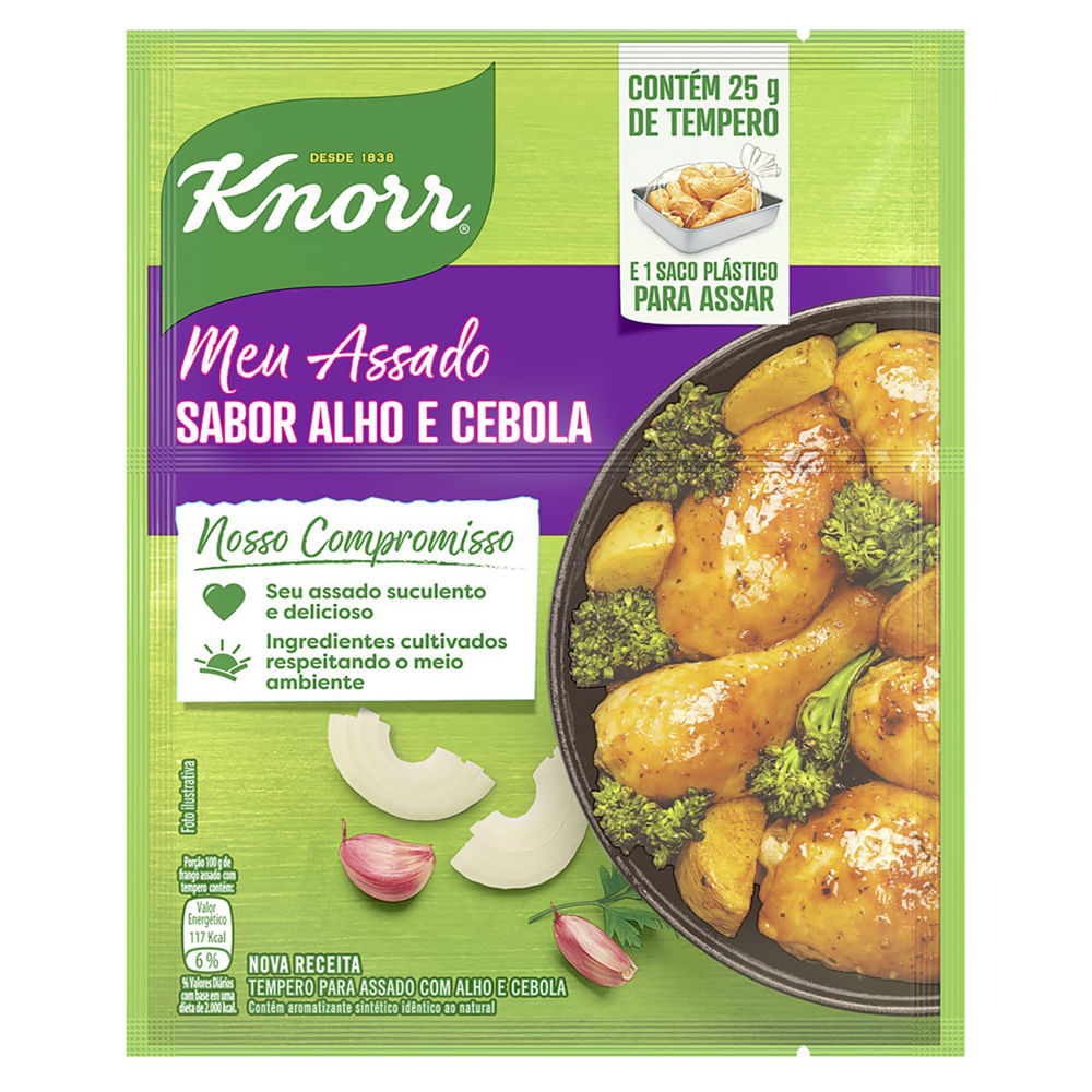 Tempero em Pó Knorr Meu Assado Alho e Cebola 23g
