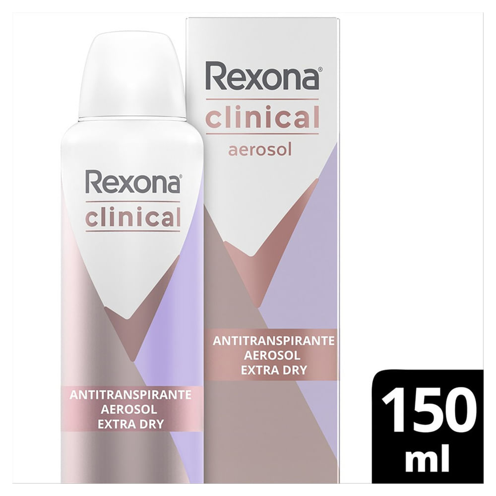 Desodorante Aerosol Rexona Clinical Sortido 96h 150ml
