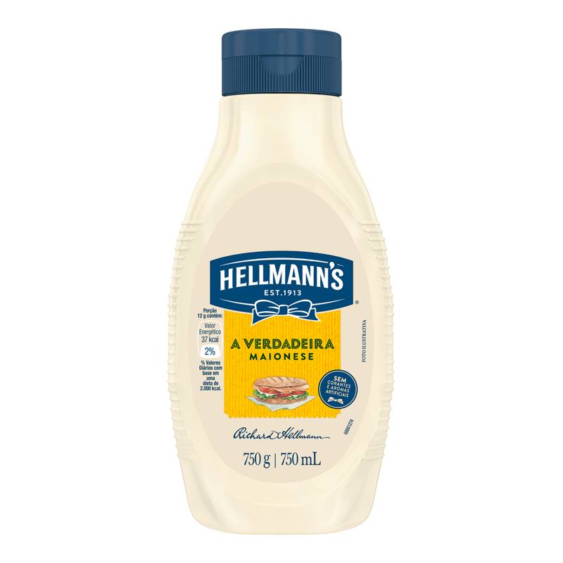 Maionese Hellmanns Squeeze 750g