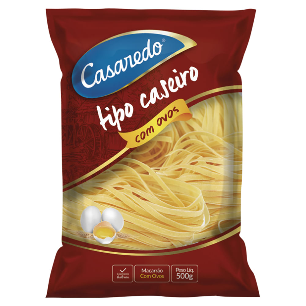 Macarrão Casaredo Massa com Ovos Tipo Caseira 500g