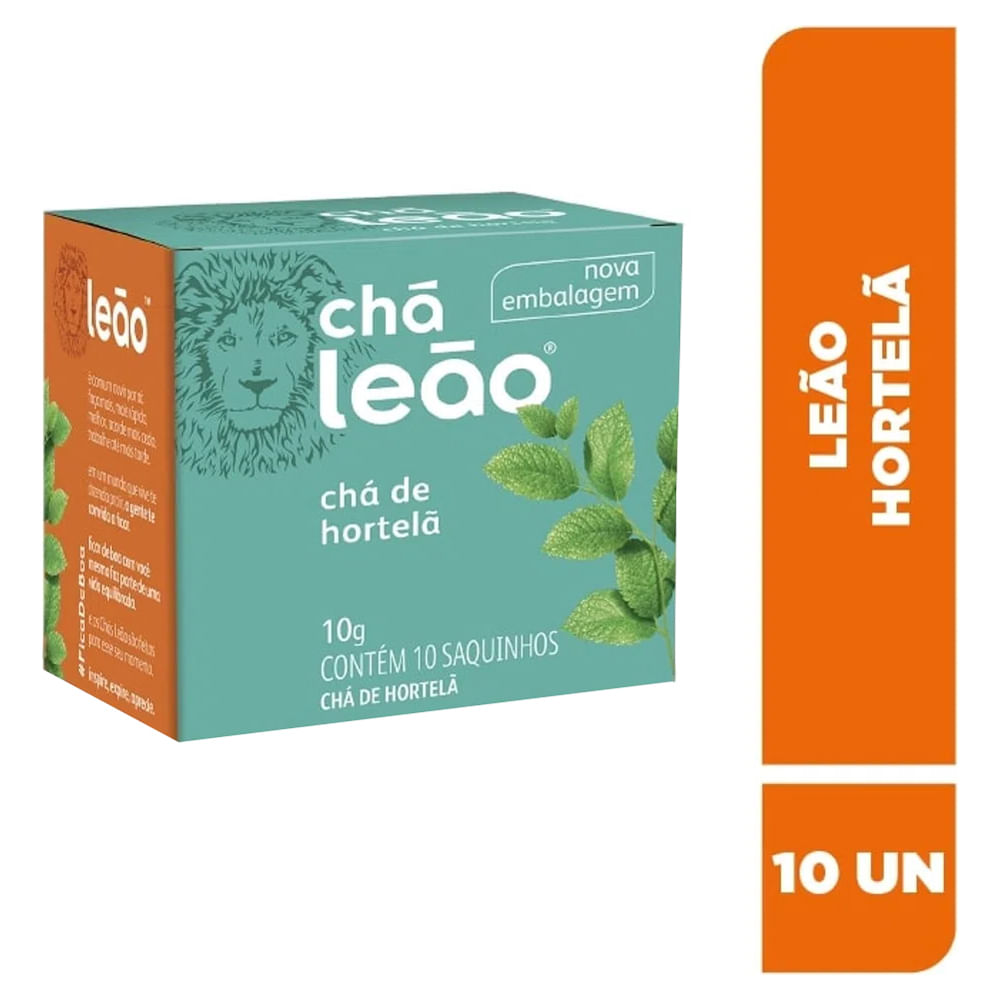 Chá Leão Hortelã Com 10 Sachês