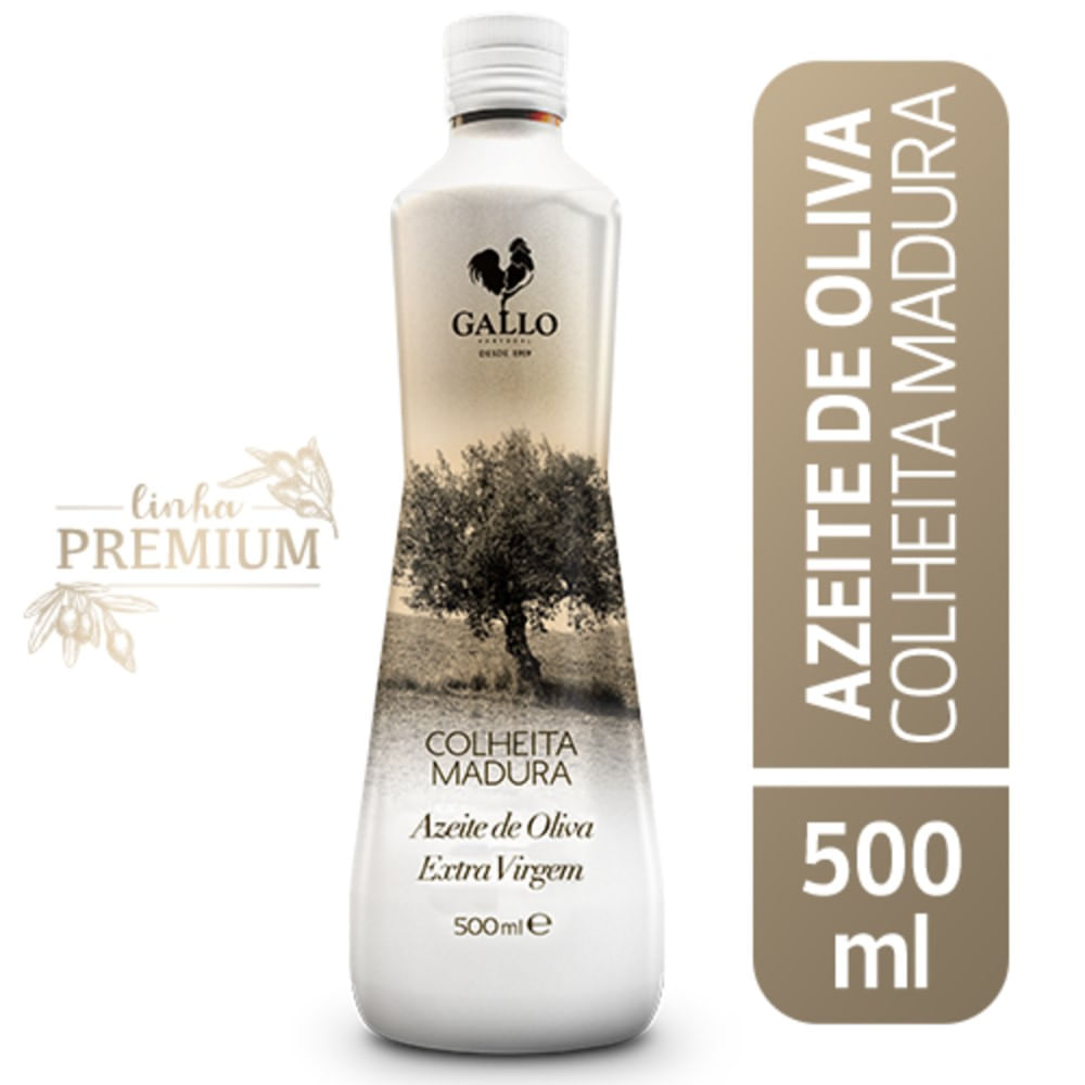 Azeite De Oliva Gallo Colheita Madura Extra Virgem 500ml Fortatacadista