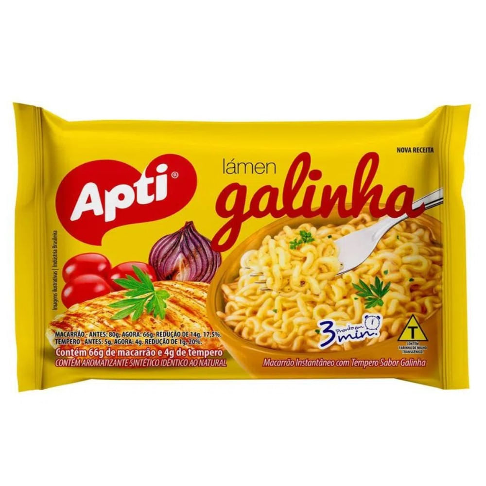 Macarrão Instantâneo Apti Galinha 70g