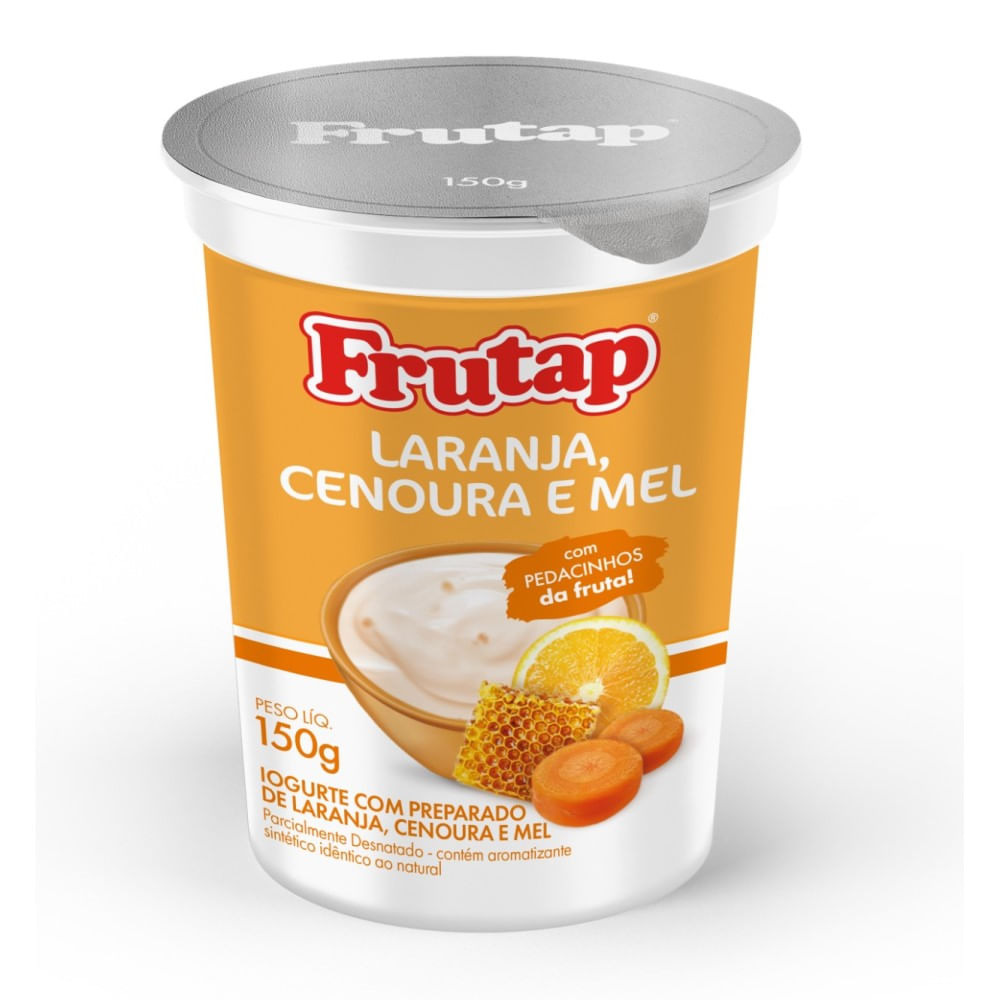 Iogurte Frutap Cenoura, Laranja e Mel 150g