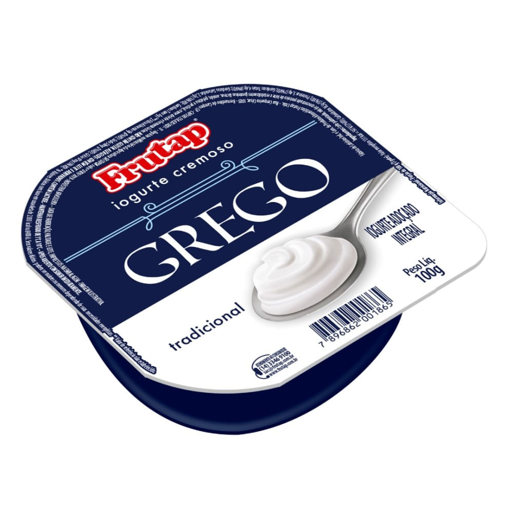 Iogurte Grego Frutap Tradicional 100g