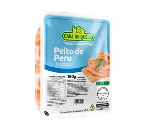 Peito de Peru Defumado Fatiado Casa do Queijo 180g