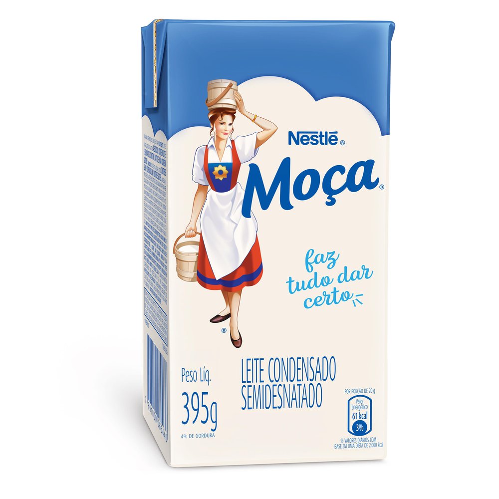 Leite Condensado Moça Nestlé Semidesnatado 395g - fortatacadista