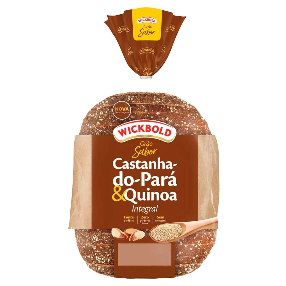 Pão de Forma Wickbold Castanha do Pará & Quinoa 450g