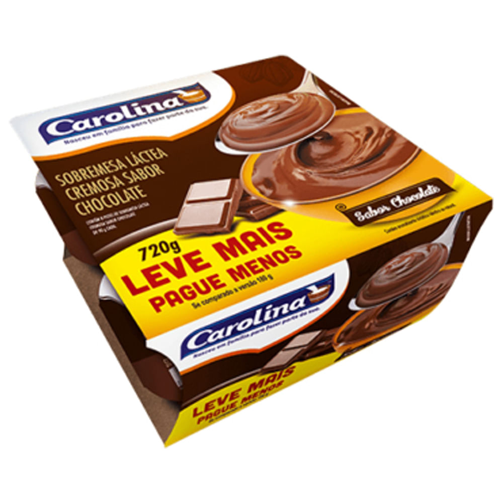 Sobremesa Láctea Carolina Chocolate 720g