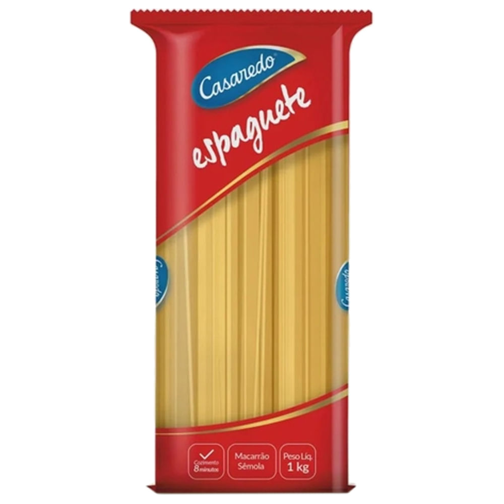 Macarrão Casaredo Massa de Sêmola Espaguete 1kg