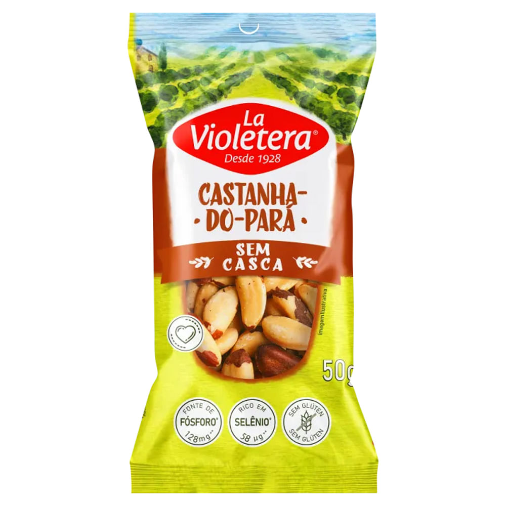 Castanha do Pará La Violetera sem Casca 50g
