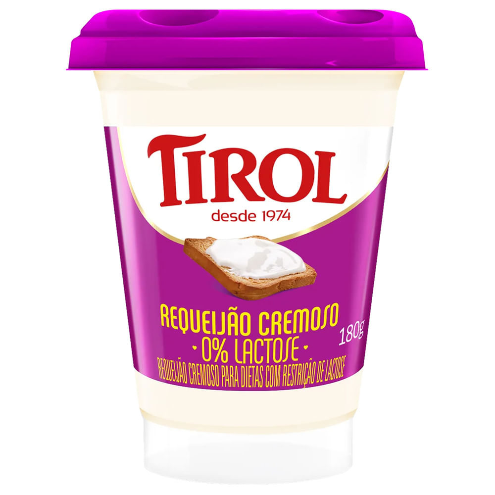 Requeijão Cremoso Tirol Zero Lactose 180g