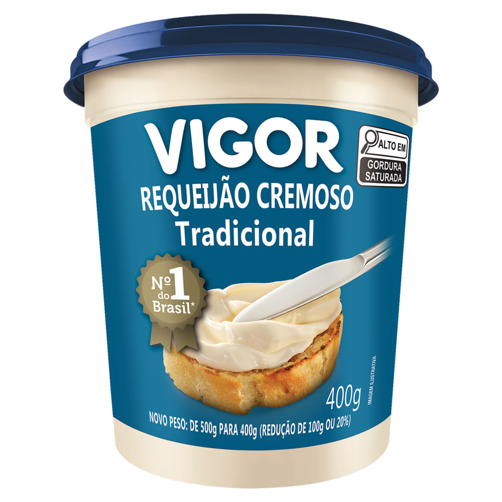 Requeijão Cremoso Vigor Tradicional 400g