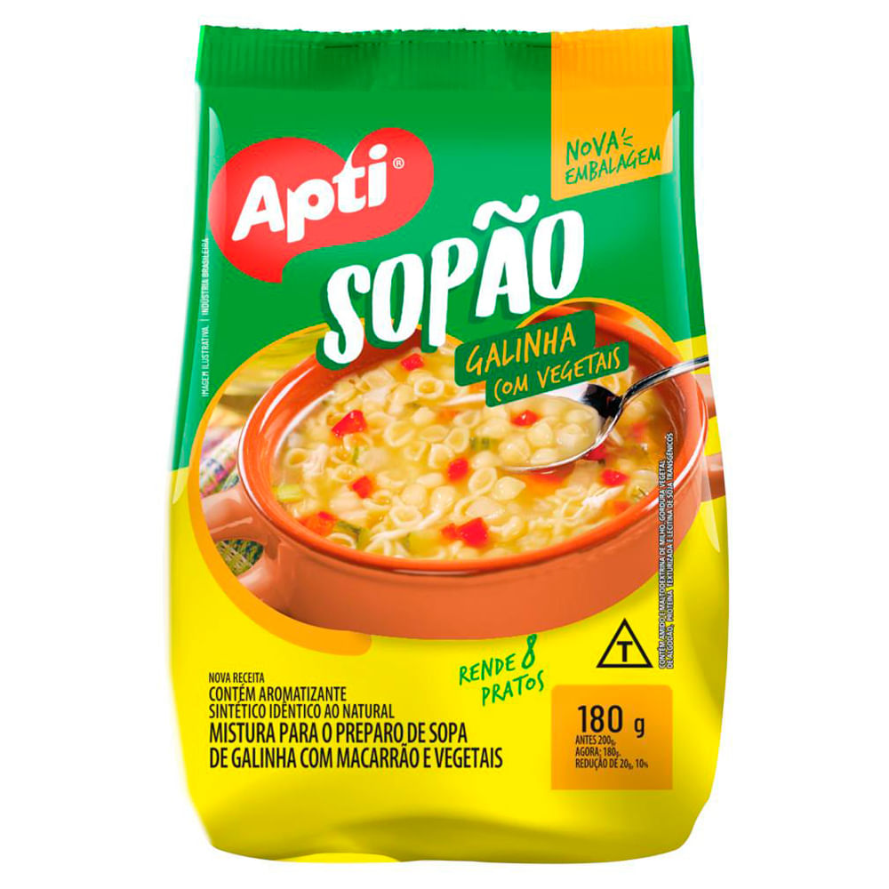 Sopão Apti Galinha com Vegetais 180g
