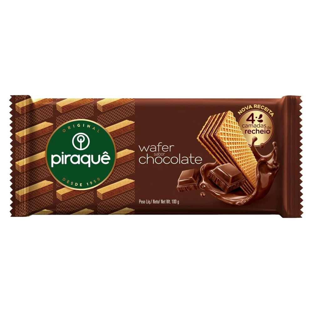 Biscoito Wafer Piraquê Chocolate 100g