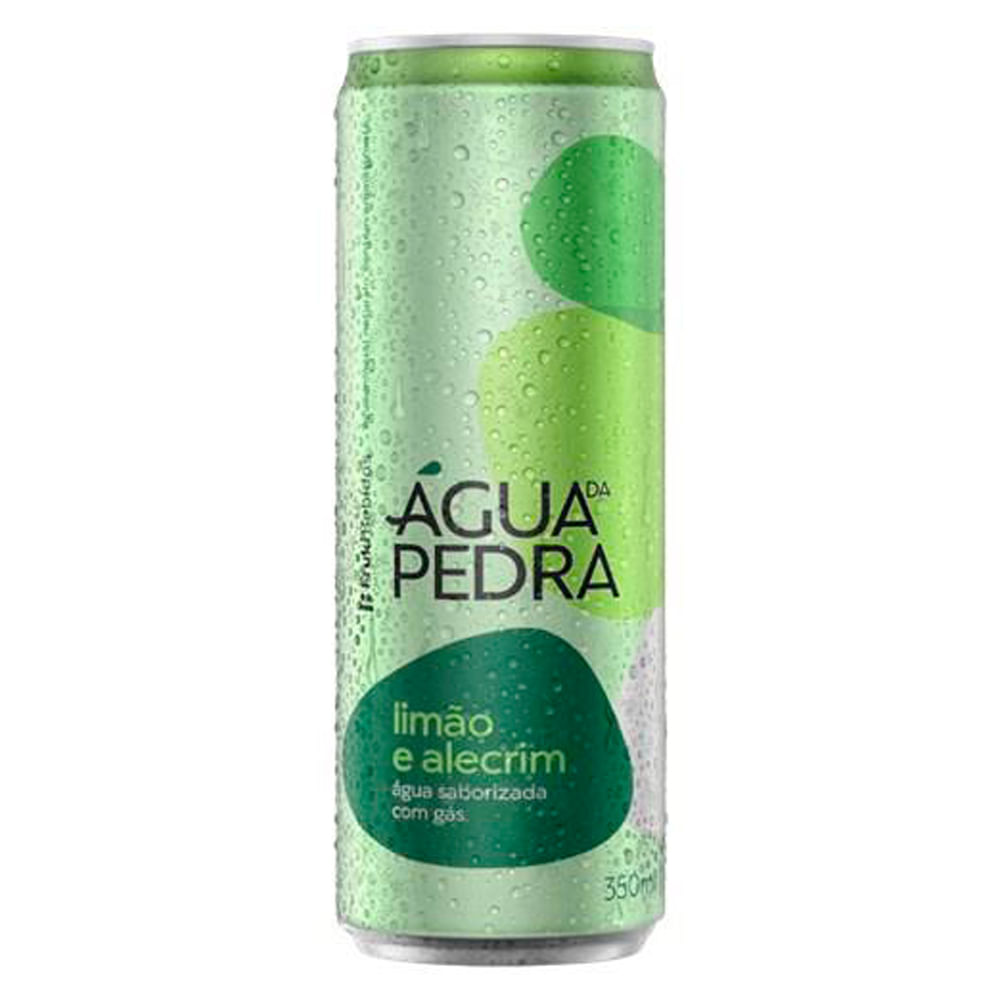 Água Saborizada Água da Pedra Limão e Alecrim Com Gás Lata 350ml