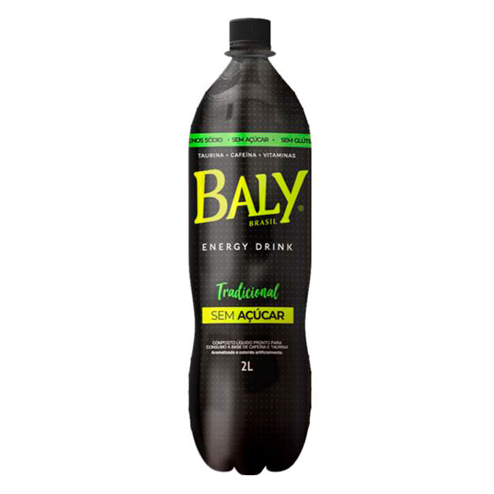 Energético Baly Tradicional Zero Açúcar 2 Litros