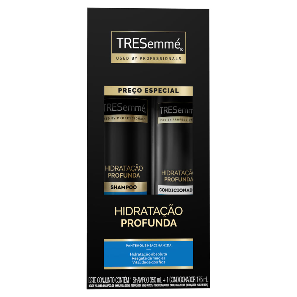 Kit Tresemmé Hidratação Profunda Shampoo 350ml e Condicionador 175ml