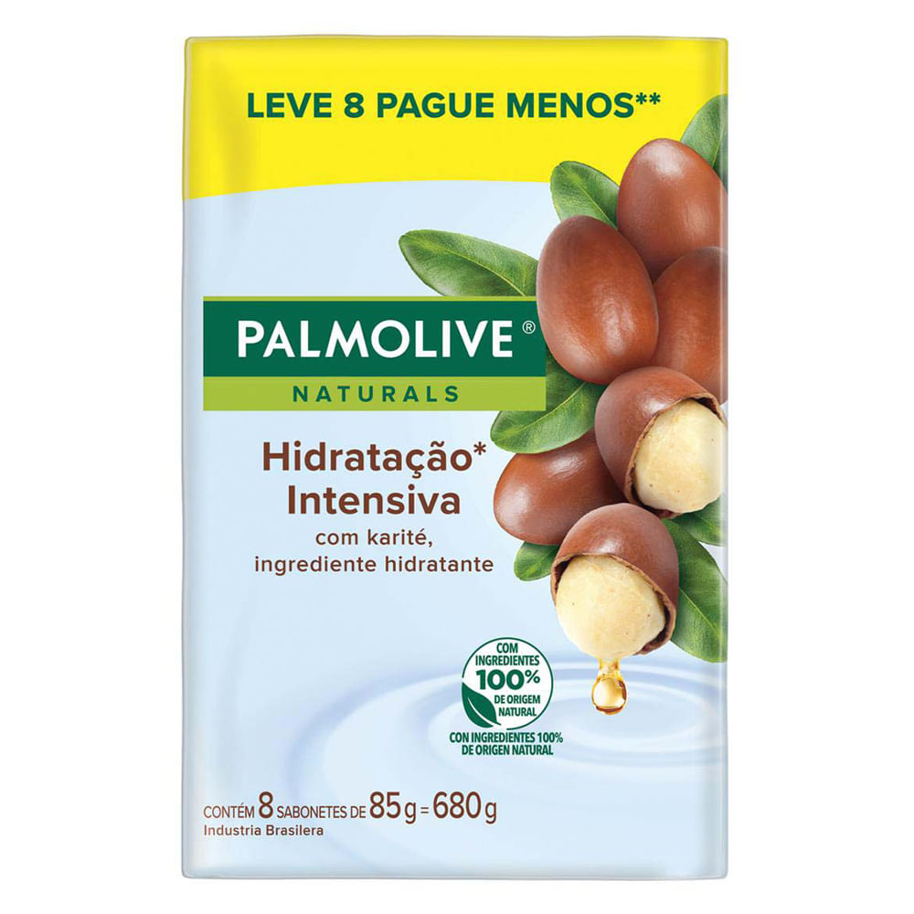 Sabonete em Barra Palmolive Hidratação Intensiva 85g | Com 8 Unidades
