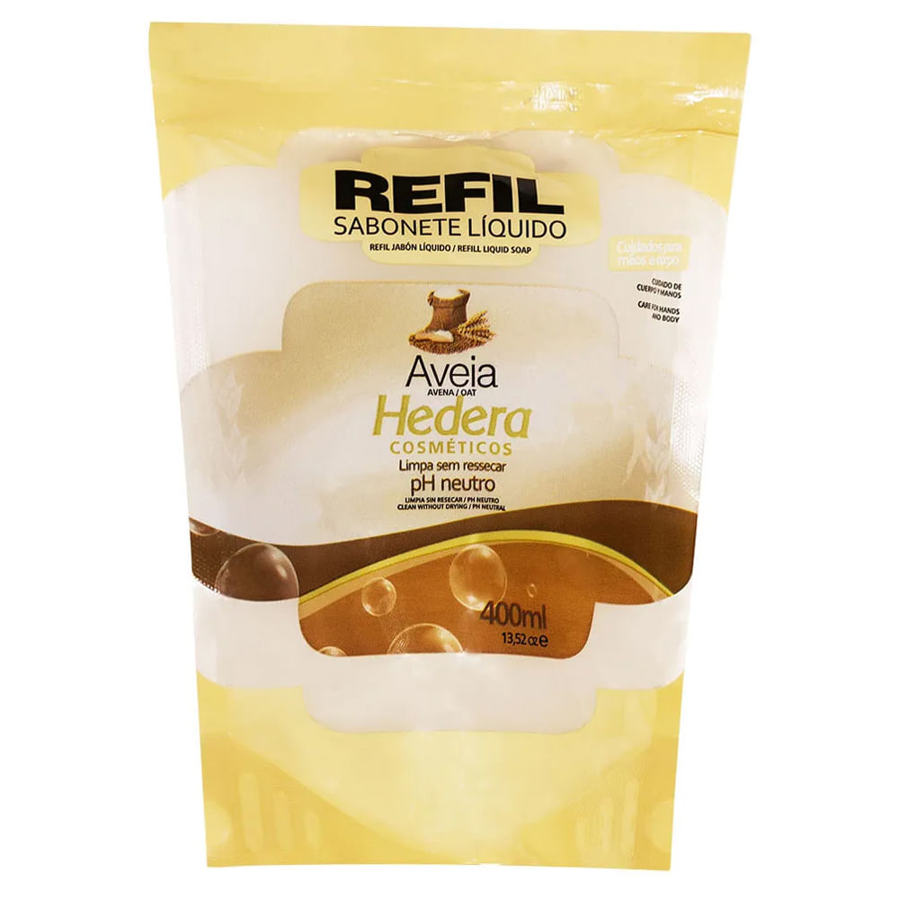 Sabonete Líquido Hedera Aveia Refil 370ml