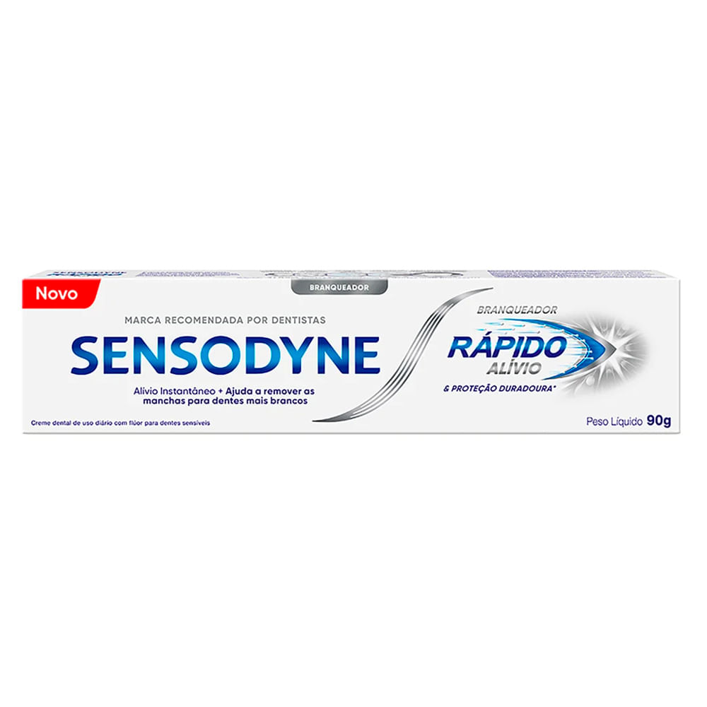 Creme Dental Sensodyne Branqueador Alívio Rápido 90g
