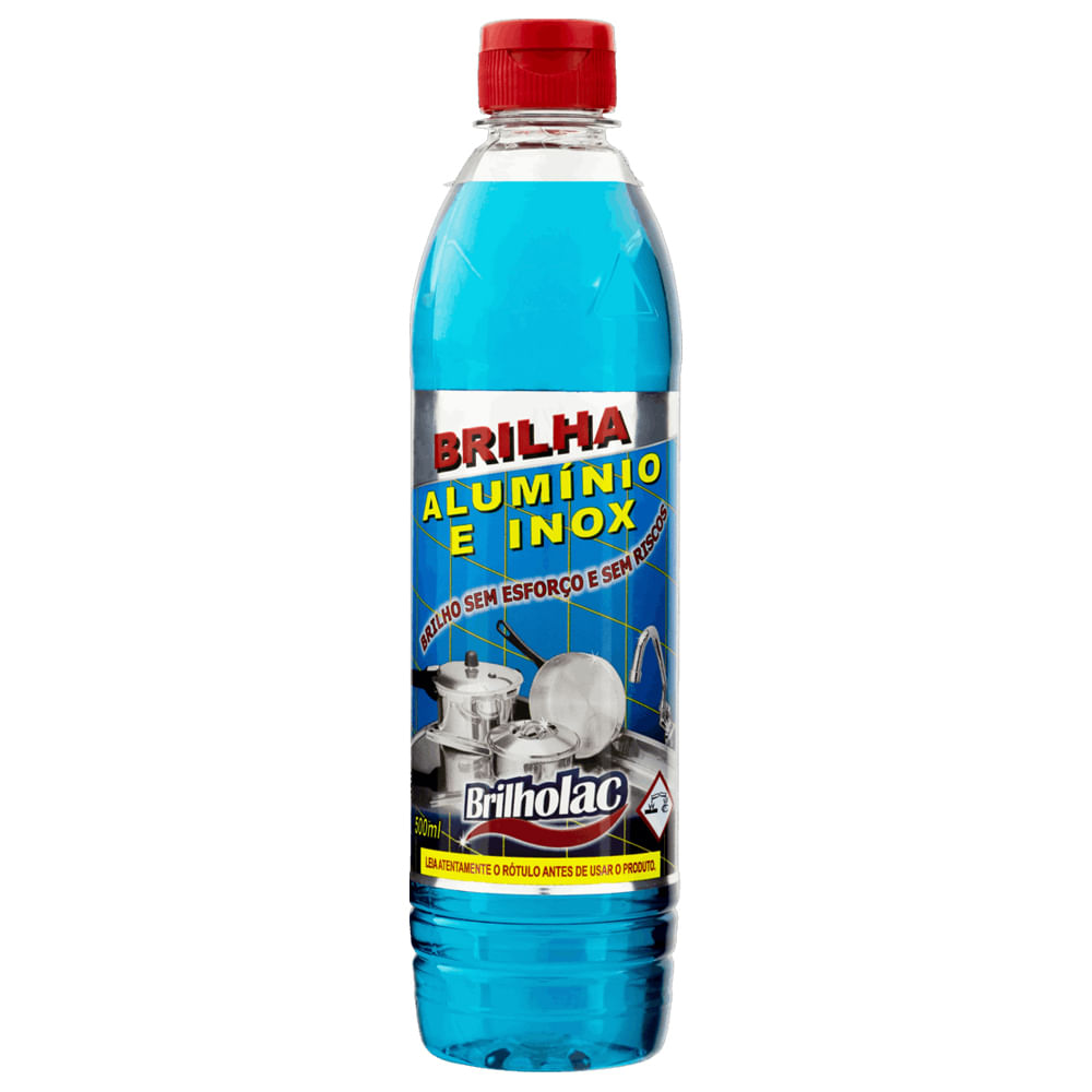 Limpa Alumínio Brilholac Brilha Alumínio e Inox Tradicional 500ml