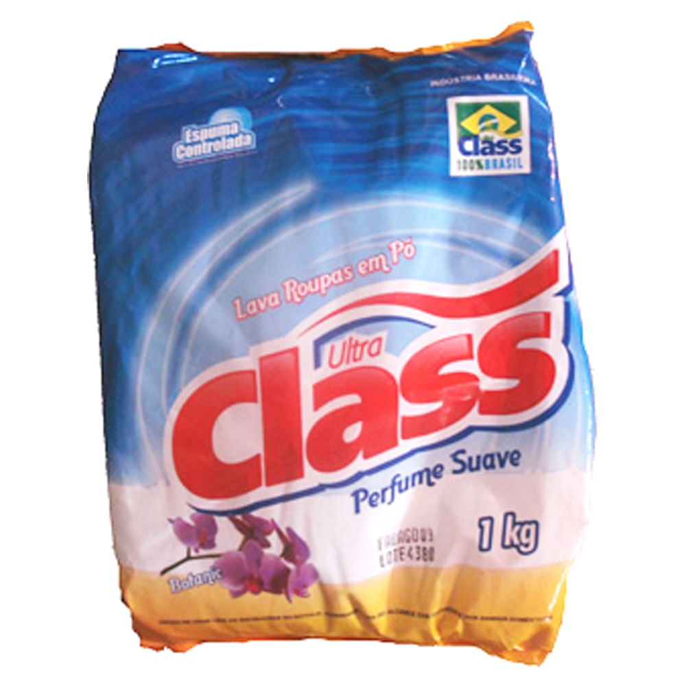 Detergente em Pó Class Perfume Suave Pacote 1kg