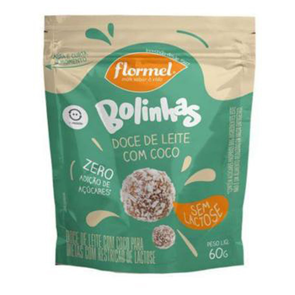 Doce de Leite em Bolinha Flormel Zero Lactose 60g