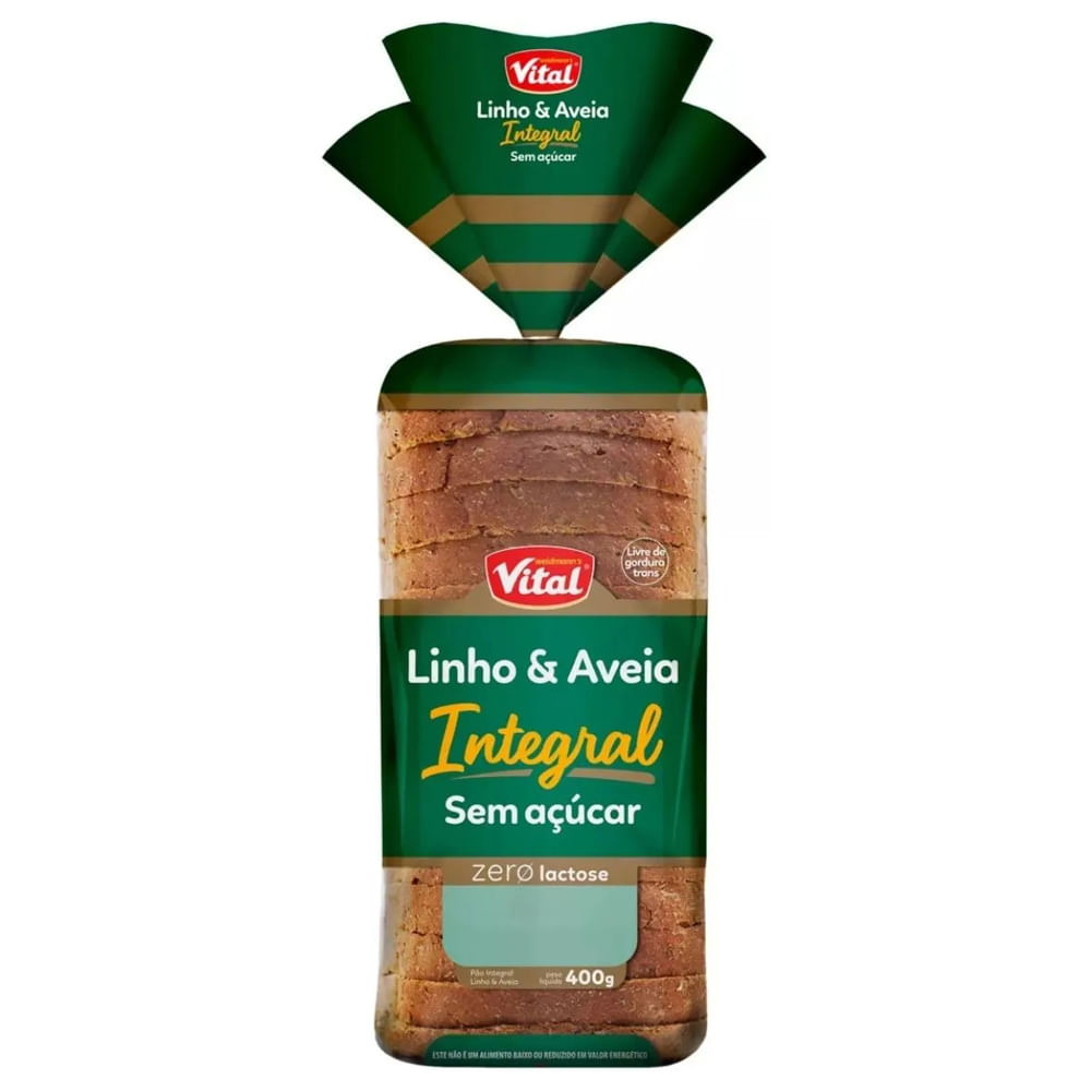 Pão de Forma Vital Zero Lactose Integral 400g