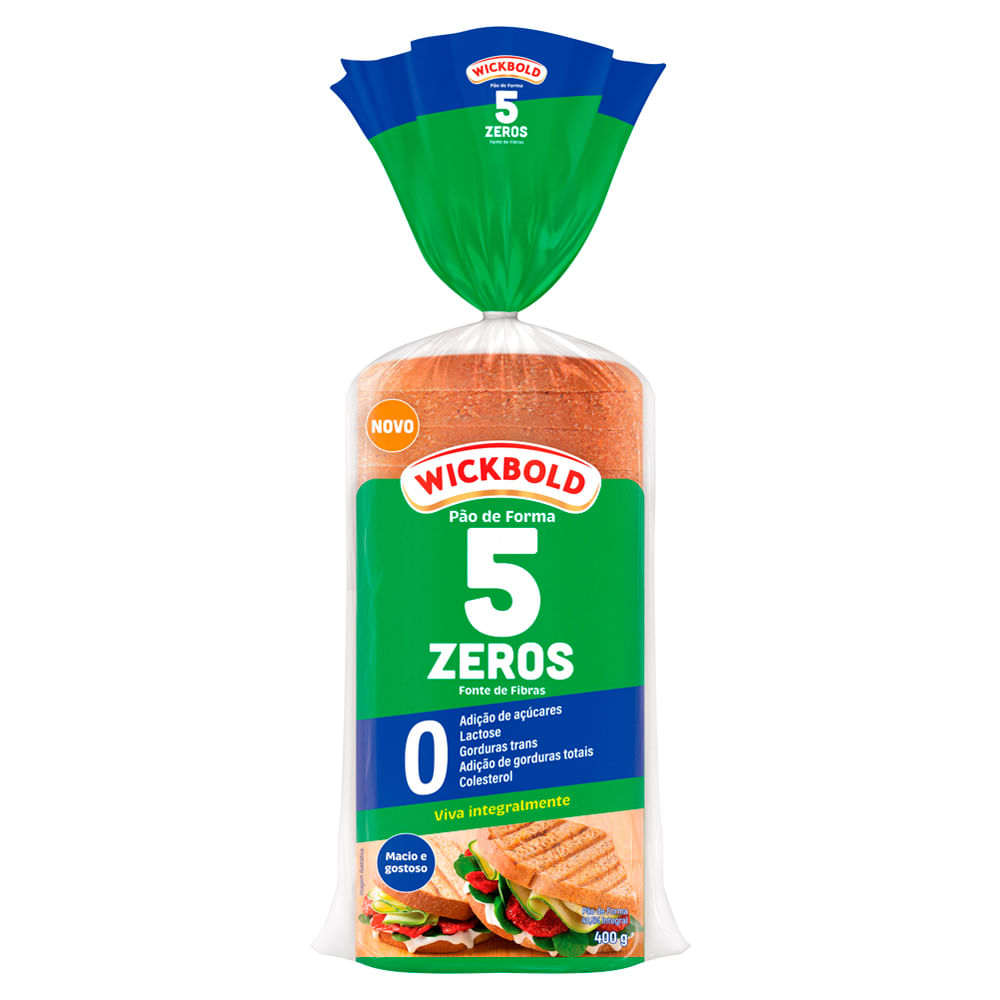 Pão de Forma Wickbold 5 Zeros Fonte de Fibras 400g