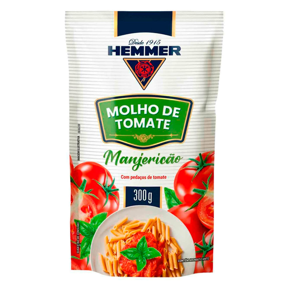 Molho de Tomate Hemmer Manjericão 300g