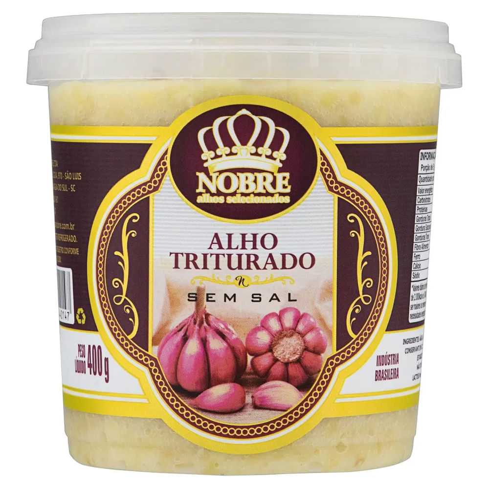 Alho Triturado Sabor Nobre Pote 400g