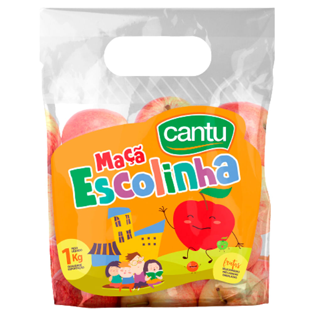 Maçã Cantu Escolinha Pacote 1kg