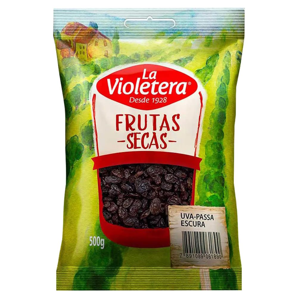 Uva Passa La Violetera Escura sem Semente 500g