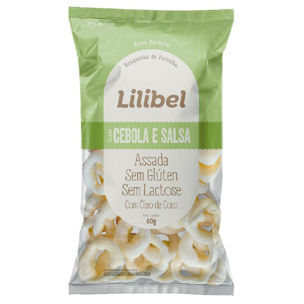 Rosquinha de Polvilho Lilibel Cebola e Salsa 80g