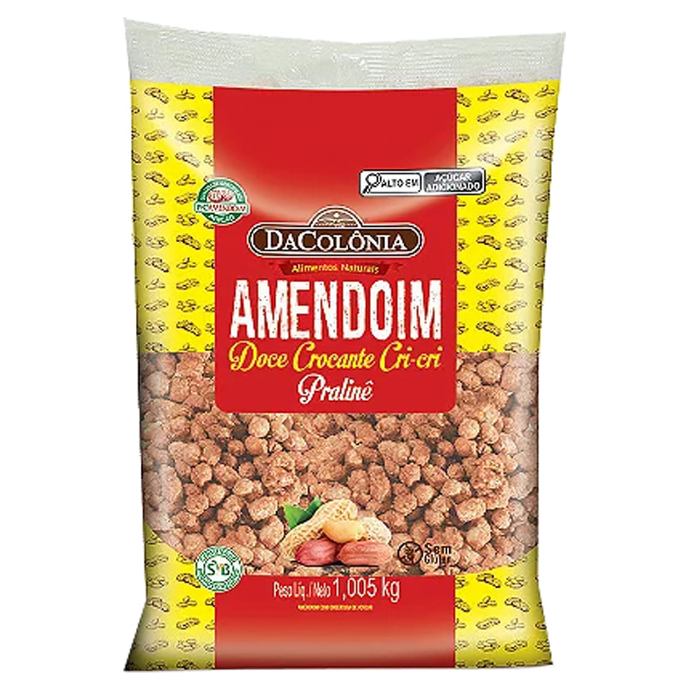 Amendoim Doce DaColônia Cri-Cri Pralinê 1,005kg