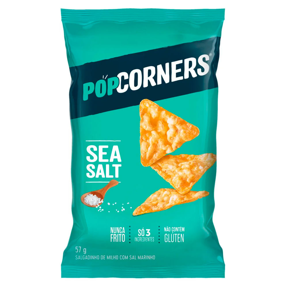 Salgadinho PopCorners Sal Marinho 57g