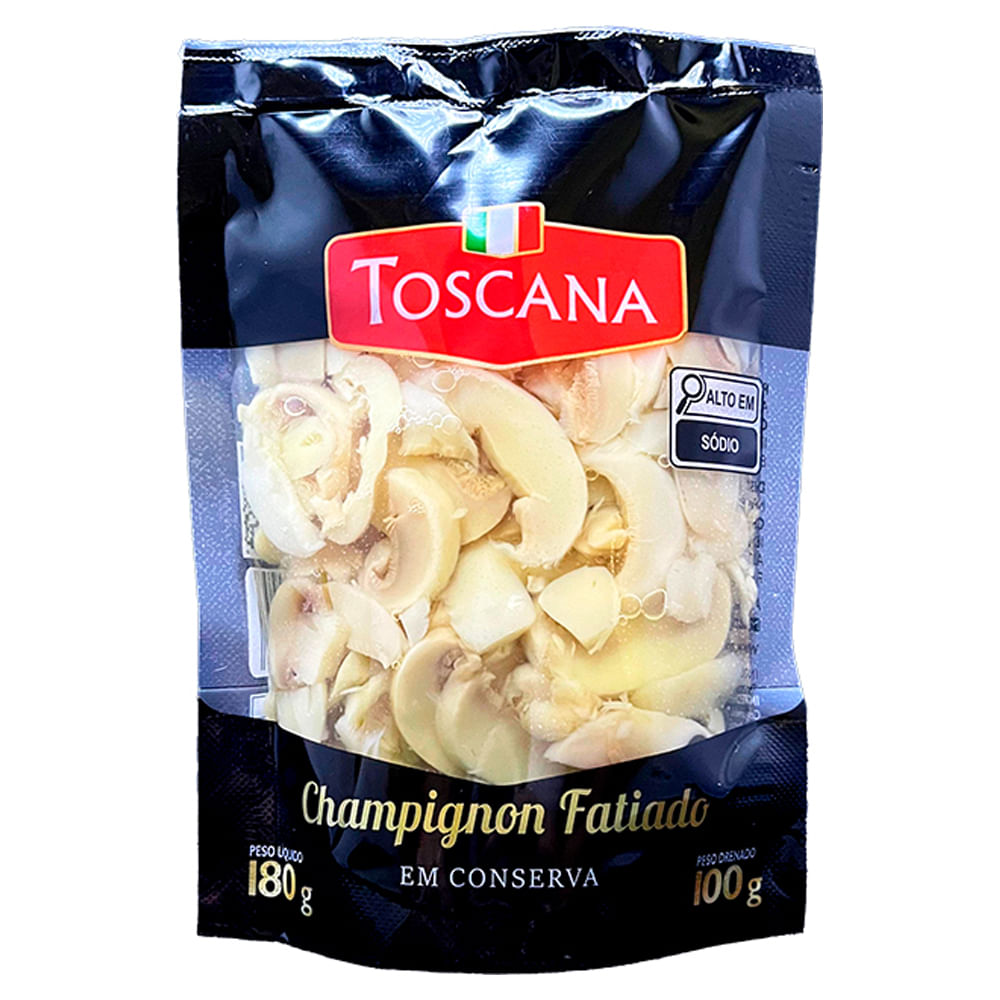 Champignon em Conserva Toscana Fatiado Sachê 100g