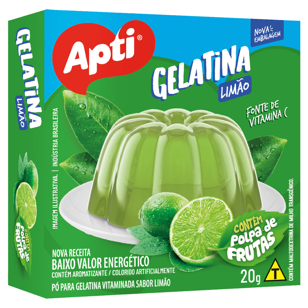 Gelatina Apti Limão 20g