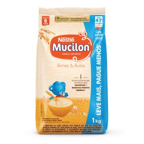 Cereal Infantil Mucilon Arroz e Aveia Sachê 1kg
