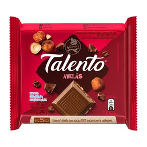 Chocolate Garoto Talento ao Leite com Avelã 85g