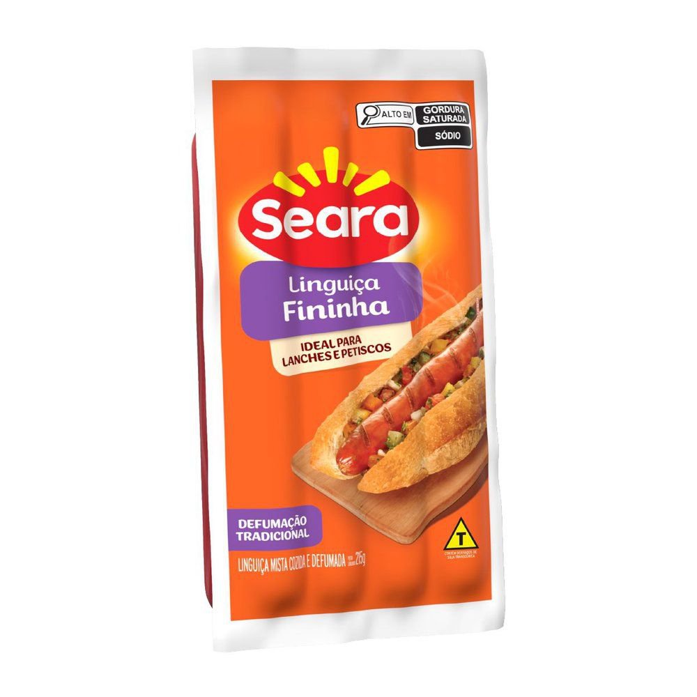 Linguiça Seara Defumada Fininha 215g