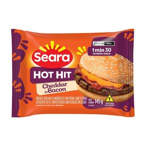 Sanduíche Congelado Seara Hot Hit Cheddar e Bacon 145g Sanduíche Congelado Seara Hot Hit Cheddar e Bacon 145g