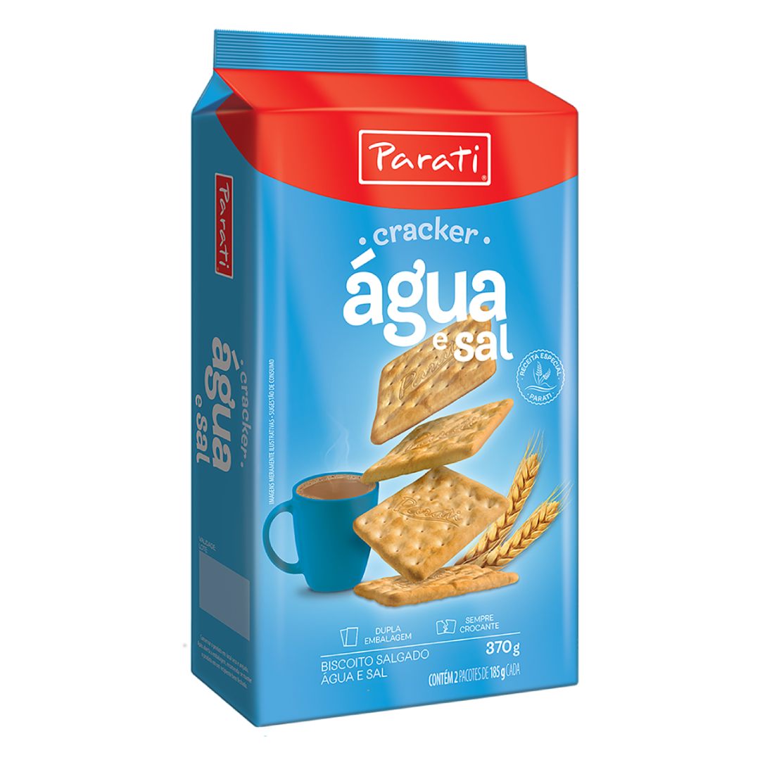 Biscoito Parati Cracker Água e Sal 370g