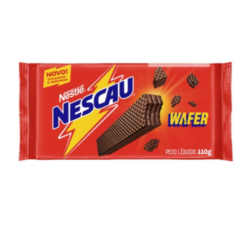 ナッキー Biscoito Wafer Nestlé Nescau Chocolate 110g - fortatacadistamobile