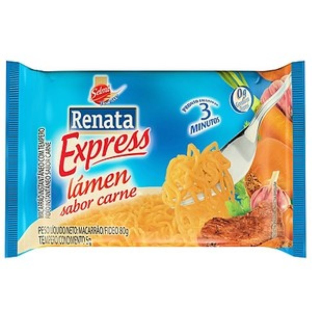 Macarrão Instantâneo Lámen Renata Express com Tempero Carne
