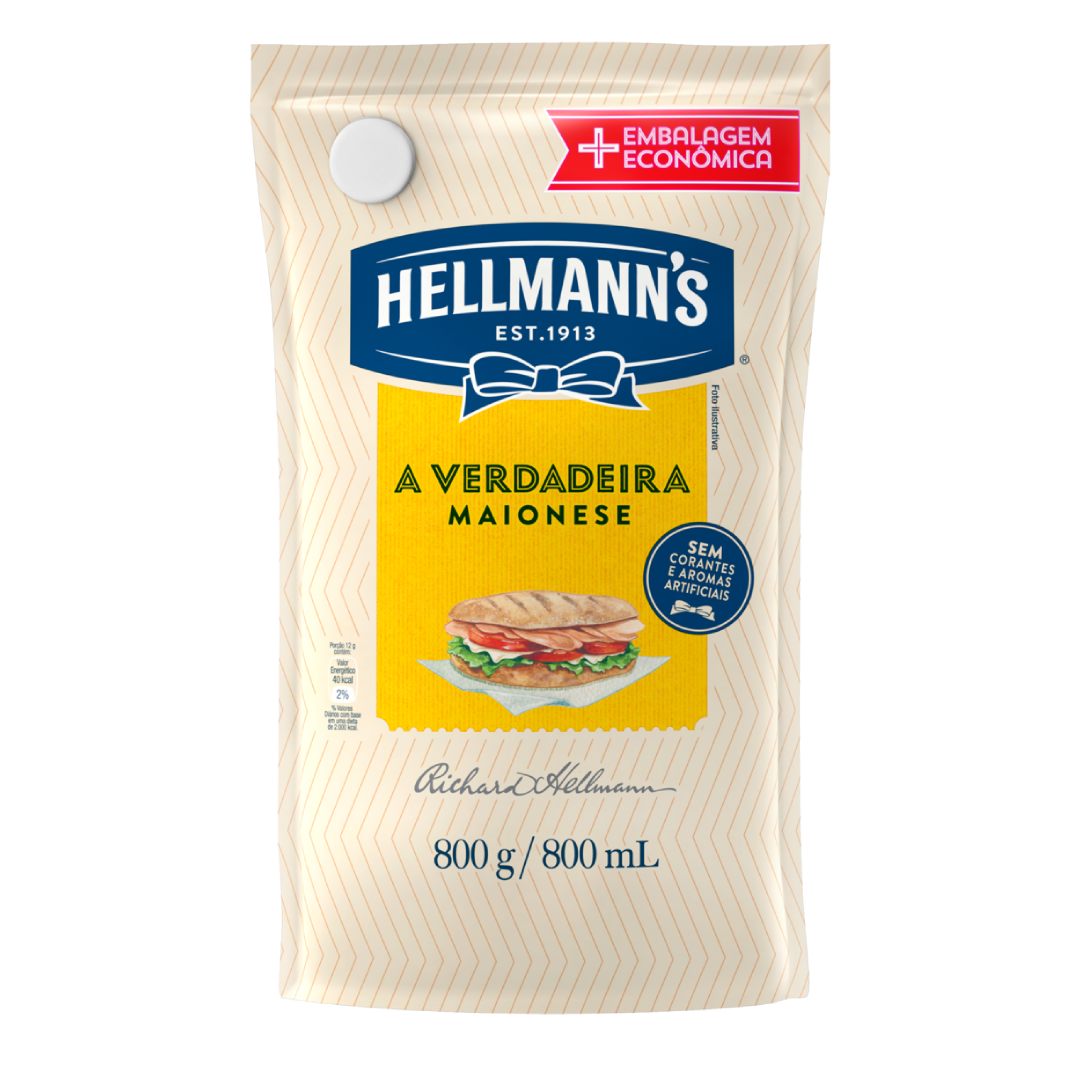 Maionese Hellmanns Sachê 800g